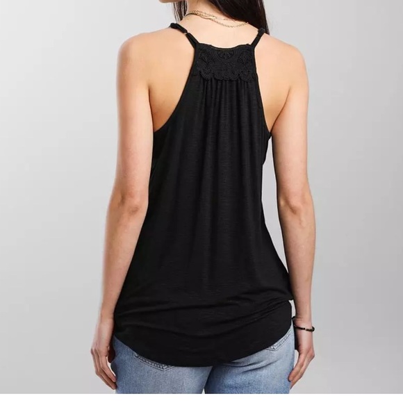 Daytrip Black Surplice Camisole with Lace Detail - Picture 9 of 10